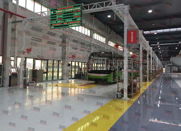 Electric bus production line